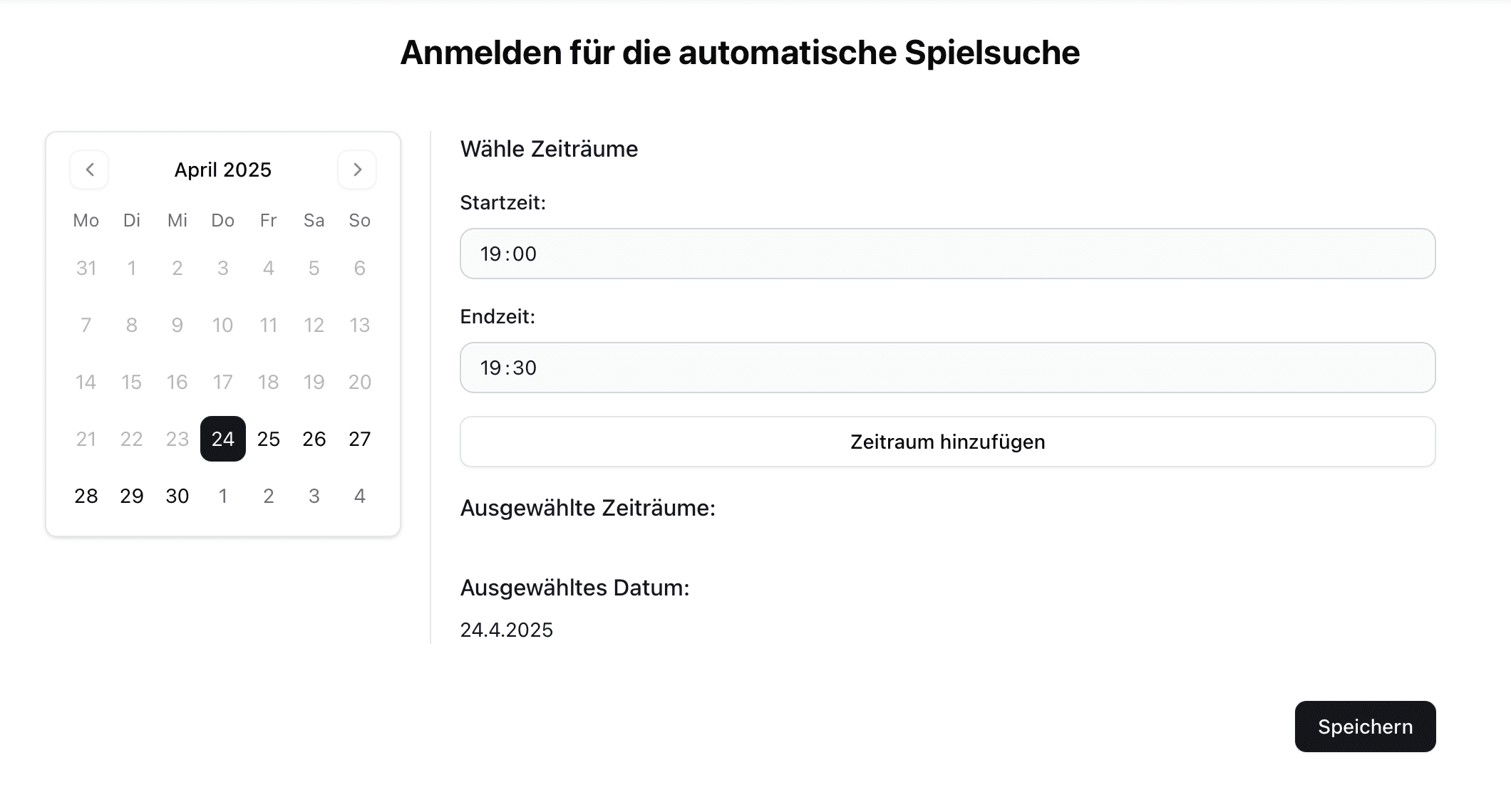 Automatische Spielsuche